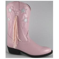 Smoky Mountain Kids Texas Star Western Boots White Child 9