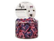 Aria Dt6241-48 Americana Pup Dog Bows Canisters 48pc