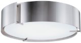 Lithonia 11762 PST M2 Inertia Energy Star Flush Mount Ceiling Light, Polished Steel
