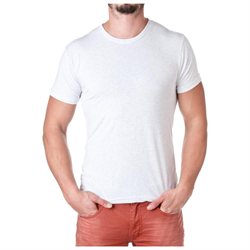 Next Level Apparel Mens Tri-Blend Crewneck Tee. 6010, Classic Heather White, Size Small