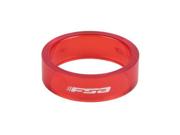 Fsa Polycarbonate Bicycle Headset Spacers - 1 1/8in X 10mm - 10 Count (red)