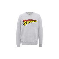 DC Comics Sweatshirt - Superman Telescopic Logo - Heather Grey