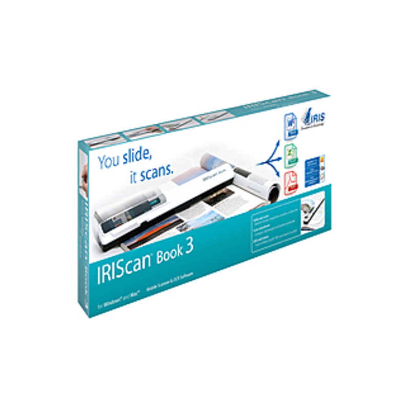 Iris Iriscan Book 3 Handheld Scanner - 900 Dpi Optical - Scan Books & Magazines Without Computer