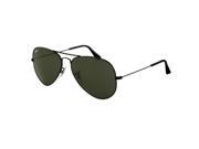 Ray-ban Rb3025 58mm Large Aviator Sunglasses With Black G-15xlt Lenses