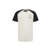 nANA jUDY Men's Saints & Sinners Scorpion Back Print With Front Mini Logo T-Shirt - Natural/Black