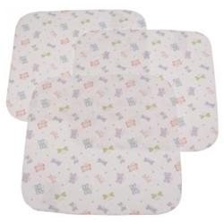 Carters Keep Me Dry Flannel Lap Pads, Butterfly, 3 Pack