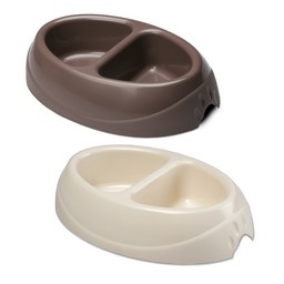 Small Double Dish Ultra-Light Microban Pet Dish