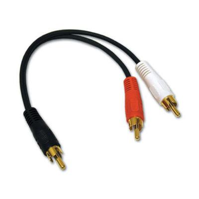 C2g 03161 Value Series 6in Value Series One Rca Mono Male To Two Rca Stereo Male Y-cable - Audio Adapter - Rca (m) To Rca (m) - 6 In - Black