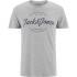 Jack & Jones Men's Originals Bone T-Shirt - Light Grey Melange - XL