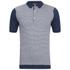 John Smedley Men's Horst Sea Island Cotton Polo Shirt - Indigo - L