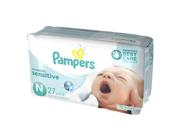Pampers Swaddlers Sensitive Diapers Size N Jumbo Pack 27 Ea
