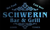 u40213-b SCHWERIN Family Name Bar & Grill Home Decor Neon Light Sign