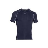 Under Armour Men's Armour Heat Gear Short Sleeve Training T-Shirt - Midnight Navy/Steel