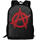 Backpack Anarchist Flag Womens Laptop Backpacks School Bag Travel Daypack