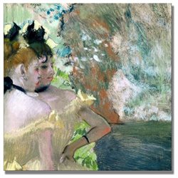 Edgar Degas 'Dancers in the Wings' Canvas Art