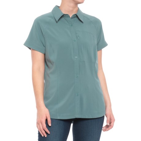Stretch Micro Ripstop Knit Shirt - Short Sleeve (for Women)