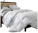 Superior Solid White Down Alternative Comforter, Duvet Insert, Medium Weight for All Season, Fluffy, Warm, Soft & Hypoallergenic - King Bed