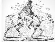 Louis Philippe (1773-1850) Nking Of The French 1830-48 On An Old Nag Under A Net Which Refers To Preventive Police Methods In Defense Of The Regime Lithograph 1