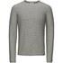 Jack & Jones Men's Originals Paul Knitted Crew Neck Jumper - Light Grey Melange - XL