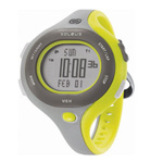 Soleus Chicked Grey/silver/yellow Womens 30 Lap Memory Sports Watch