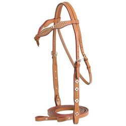 Cowboy Pro Western Bridle Horse Natural Gold