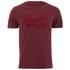 Original Penguin Men's Flock Script T-Shirt - Pomegranate - M