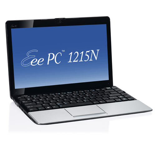 ASUS 1215N-PU17-SL 12.1 Eee PC, Intel Dual Core Atom D525 (1.8GHz), 2GB DDR3 Memory, 250GB HDD, NVIDIA ION 2, 802.11b/g/n, Windows 7 Home Premium 32-Bit (Silver)