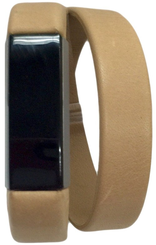 Fitbit 1805-6006-nd Smart Buddies Double Wrap Leather Band For Alta Activity Tracker - Nude