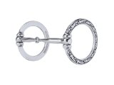 Weaver Leather JW Sagebrush Series Bit with Floral Ring Snaffle, Stainless Steel