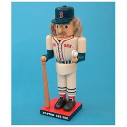 14.5 Collectible MLB Boston Red Sox Baseball Player Wooden Christmas Nutcracker