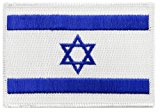 Israel Flag Embroidered Patch Jewish Star of David Iron-On Israeli National Emblem