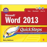 Microsoft® Word 2013 QuickSteps