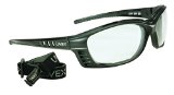 UVEX by Honeywell S2600D Uvex Livewire Sealed Safety Eyewear with Matte Black Frame, Clear Lens Tint, Hard Coat Scratch-Resistant and Anti-Fog Lens Coating