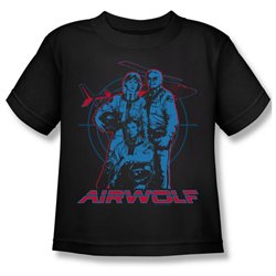 Boys AIRWOLF GRAPHIC Short Sleeve T-Shirt Size Medium