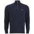 Lacoste Men's Funnel Zip Neck Jumper - Navy Blue/Forester Green