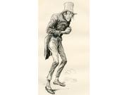 Newman Noggs Illustration By Harry Furniss For The Charles Dickens Novel Nicholas Nickleby From The Testimonial Edition Published 1910 Poster Print (10 X 18)