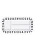 Design Letters Kids' Collection Melamine Rectangular Snack Plate - White