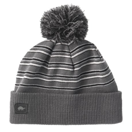 Latitude Knit Beanie With Pom - Merino Wool Blend (for Men)