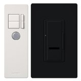 Lutron MIR-600T-BL Maestro IR 600-Watt Single-Pole Dimmer with IR Remote Control, Black