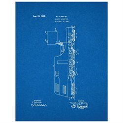 Railway Locomotive Patent Art Print