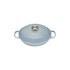Le Creuset Signature Cast Iron 26cm Shallow Casserole Dish, 2L - Coastal Blue