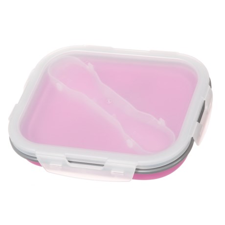 Collapsible Lunch Box With Spoon And Fork - 32 Oz., Bpa-free