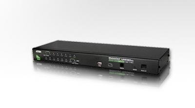 ATEN 16-Port USB/PS2 Combo KVM Switch with USB Peripheral Support CS1716A (Black)
