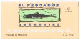 El Pescador Anchovies in Soy Oil, 2-Ounce Boxes (Pack of 25)