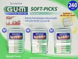 HEALTHY GUMS, HEALTHY LIFE Soft-Picks, 3 Convenient Travel Cases, 240 Soft Picks