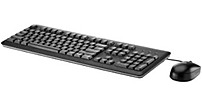 Hp B1t09at Usb Keyboard, Mouse, Mousepad Kit - Black