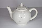 Rae Dunn Magenta Ceramic Stoneware Tea Pot Typewriter Tea. Teapot