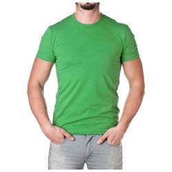 Next Level Apparel Men's Premium Cotton Blend Crewneck Shirt, Kelly Green, Size X-Small