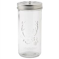 Tall Mason Jar Tumbler, Antler By Indigo
