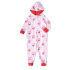 Girls' Holly Christmas Onesie - Pink